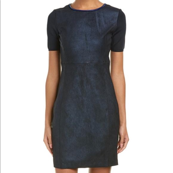 suede sheath dress